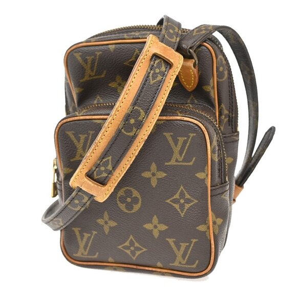 LOUIS VUITTON Mini Amazon Shoulder Bag Monogram Leather Brown - Picture 1 of 16